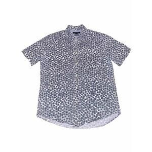 Mens Button Up Shirt Tommy Hilfiger Vintage 90s Y2K Stars Preppy Stretch Medium
